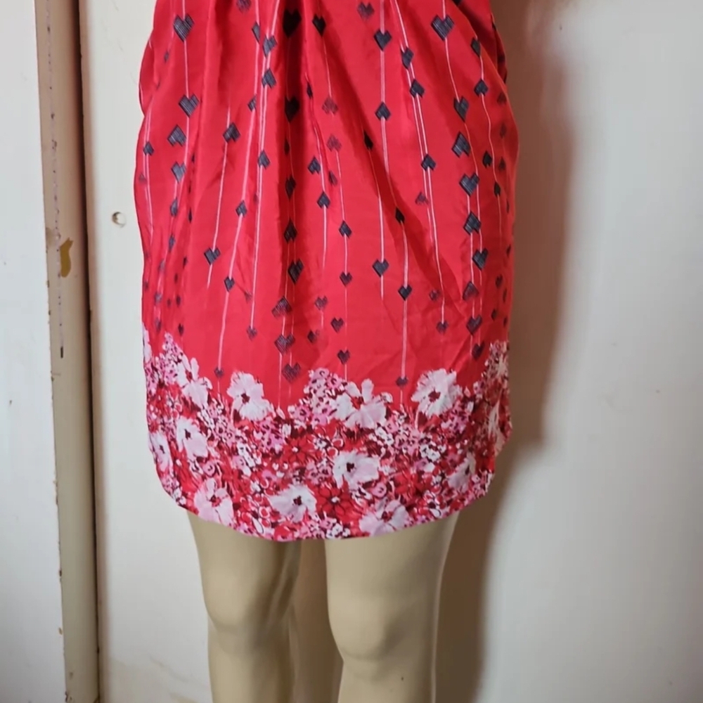 BeBop Red and Black Floral Mini Dress - Picture 3 of 6